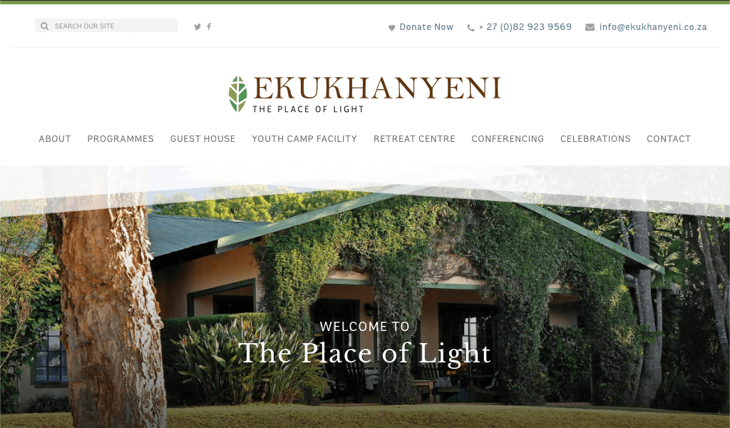 Ekukhanyeni website screenshot