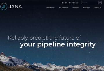 Jana website screenshot