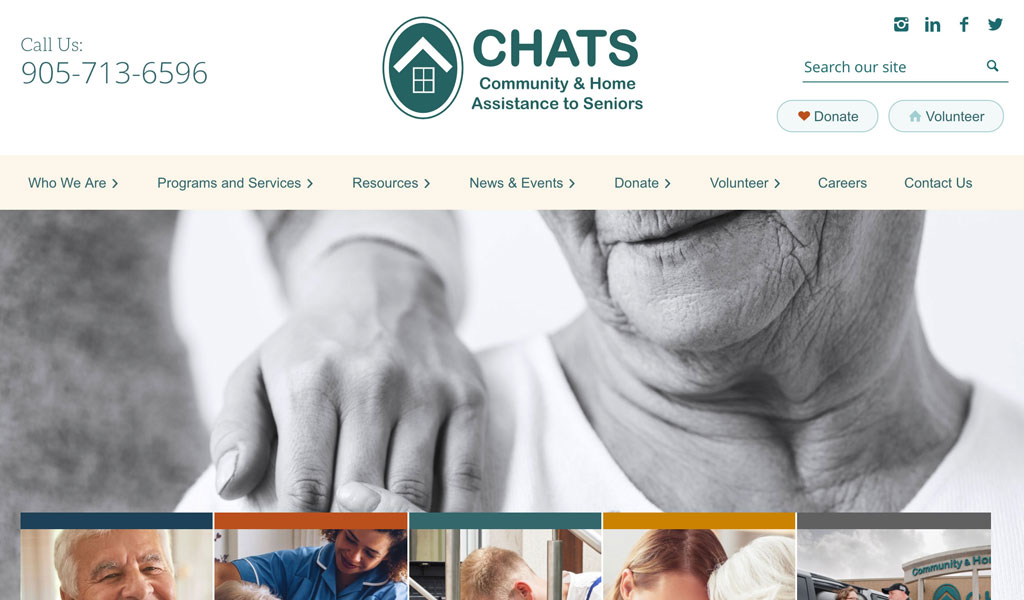 CHATS website screenshot