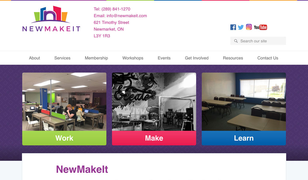 NewMakeIt website screenshot