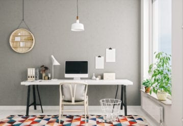 Scandinavian Style Modern Home Office Interior
